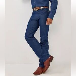 WRANGLER classic cowboy cut dark wash denim jeans